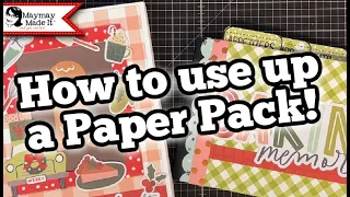 What to do with the last bits of a paper pack, make a bonus project!