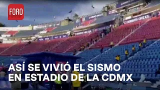 Sismo en la Ciudad de México; así se vivió en el estadio de la ciudad de los deportes - Las Noticias