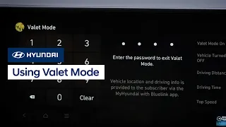 Using Valet Mode | Bluelink® | Hyundai