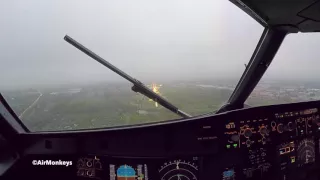 Landing at Milan Linate Airport - A320 - Pilot's view