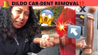 Removing a Dent with a suction cup