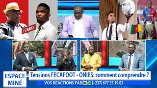 TENSIONS FECAFOOT - ONIES : COMMENT COMPRENDRE ? ESPACE MINÉ DU 01ER AVRIL 2024