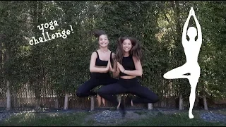 YOGA CHALLENGE pt. 2 !! || with my sister maddie!