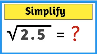 Nice Square Root Math Simplification Problem | How To Solve !!!!
