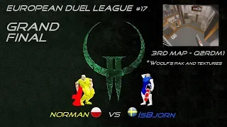 Quake2 |  EDL#17 Grand Final -  norman vs IsBjorn - 3rd map q2rdm1