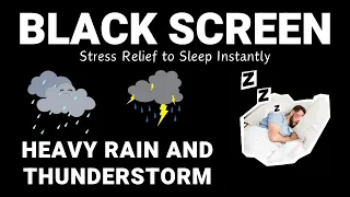 Loud Thunderstorm Sounds: Try Listening to deep sleep with intense rain and thunder sounds at night