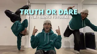 TRUTH OR DARE Tyla - DANCE TUTORIAL SLOW🕺 STEP BY STEP!