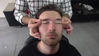 ASMR Turkish Barber Face, Head and Body Massage 289