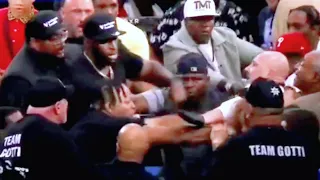 Mayweather Jr. vs. Gotti //John Gotti III go wild & attack Floyd Mayweather