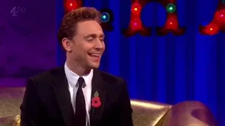 tom hiddleston being one of the best person of the world.