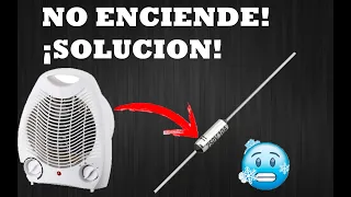 REPARACIÓN CALOVENTOR - NO ENCIENDE. (no enciende, no calienta)