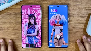 Xiaomi HyperOS vs Google Android 14 - LockScreen Customisation!