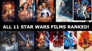 All 11 STAR WARS Live Action Films RANKED! (From Worst to Best)