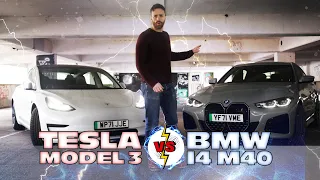 BMW I4 E-DRIVE 40 VS TESLA MODEL 3