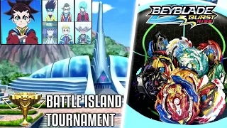 ANIME IN REAL LIFE: BATTLE ISLAND TOURNAMENT BEYBLADE BURST RISE HYPERSPHERE AIGER UNION ACHILLES