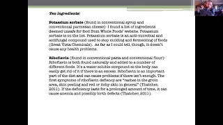 Zoom Downing Sociology Food Matters Explanation 10/25/2021