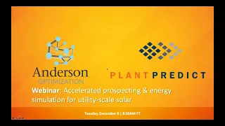 Webinar: PlantPredict - Accelerated Prospecting & Energy Simulation for Utility-Scale Solar