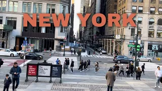 New York City Manhattan Walking Tour 2024 - Manhattan 4K NYC Walk - Bryant Park