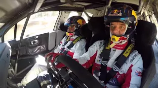 Seb Loeb & Daniel Elena testing the Citroën C3 WRC on gravel!