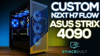 Custom NZXT H7 Flow For @FudgeXL Asus 4090 Strix + 13900k Build!