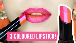 3 Coloured Lipsticks! Tina Tries It