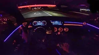 2019 Mercedes Benz A Class | AMBIENT LIGHTING | POV Night Drive by AutoTopNL