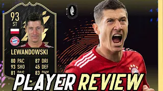 LEWANGOALSKI!! 93 INFORM LEWANDOWSKI REVIEW - FIFA 22 Ultimate Team