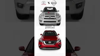 Toyota 4Runner Vs Nissan Pathfinder evolution history