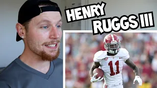 Rugby Player Reacts to HENRY RUGGS III & Why He Is The Best WR In The 2020 Draft Class!