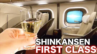 $345 Riding the Japan's Most Luxurious FIRST CLASS Bullet Train from Tokyo to Hokkaido