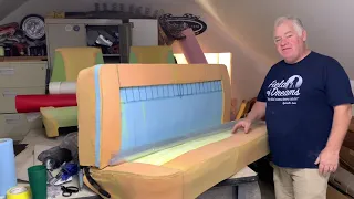 Custom Automotive Upholstery Making Patterns and Sanding Foam