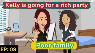 Poor family Episode 09 | English Story | English Conversation | Learn English with Kevin