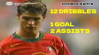 Cristiano Ronaldo Vs Estonia ( 08/09/2004) | World Cup Qualification