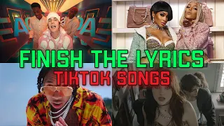 finish the lyrics tiktok songs | finish the lyrics challenge