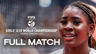 USA🇺🇸 vs. DOM🇩🇴 -  Full Match | Girls' U19 World Championship | Playoffs