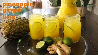 pineapple, lime and ginger juice