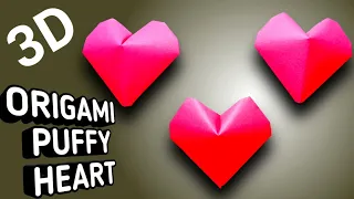 How To Make 3D Heart | Origami Easy 3D Heart | Origami 3D Paper heart | How To Make Paper Heart