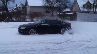 Audi A6 C6 2006 3.0TDI S-line Quattro winter snow drift