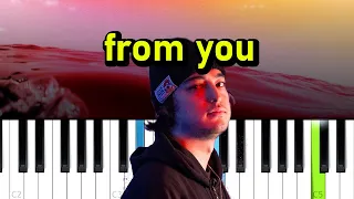 Bonobo ft Joji - From You  (Piano tutorial)