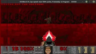 DOOM SIGIL running in Dosbox