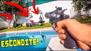 ESCONDITE EPICO CON UNA REVOLVER EN LA VIDA REAL !!