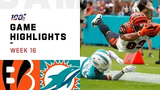 Bengals vs. Dolphins Week 16 Highlights | NFL 2019