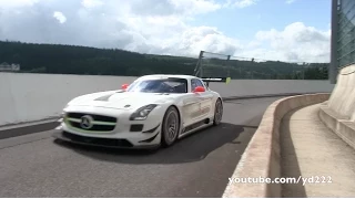 Mercedes Benz SLS AMG GT3 - LOUD sounds at Spa Francorchamps