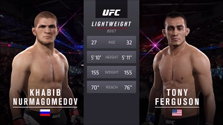 EA UFC 2 (PS4) Khabib Nurmagomedov vs Tony Ferguson