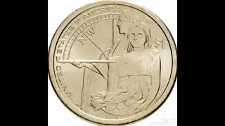 НОВИНКА!!!! Монета 1 доллар 2020 - Антидискриминационный закон Элизабет Ператрович, Сакагавея.