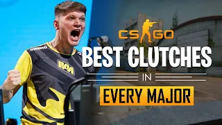BEST CLUTCHES IN EVERY CS:GO MAJOR OF ALL TIME!