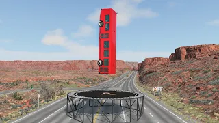 Cars vs Gravity of Earth, Moon, Mars, Sun, Jupiter and other - BeamNG Drive