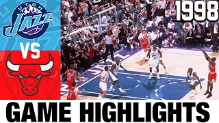 Bulls vs Jazz Game 6 Highlights 1998 NBA Finals