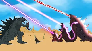 WHAT IF GODZILLA EARTH vs EVOLUTION of SHIN GODZILLA'S ATOMIC BREATH: Power Levels / ANIMATION SKILL