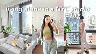 living alone in NYC: deep cleaning & organizing my apt, in my independent era, & apartment hunting!